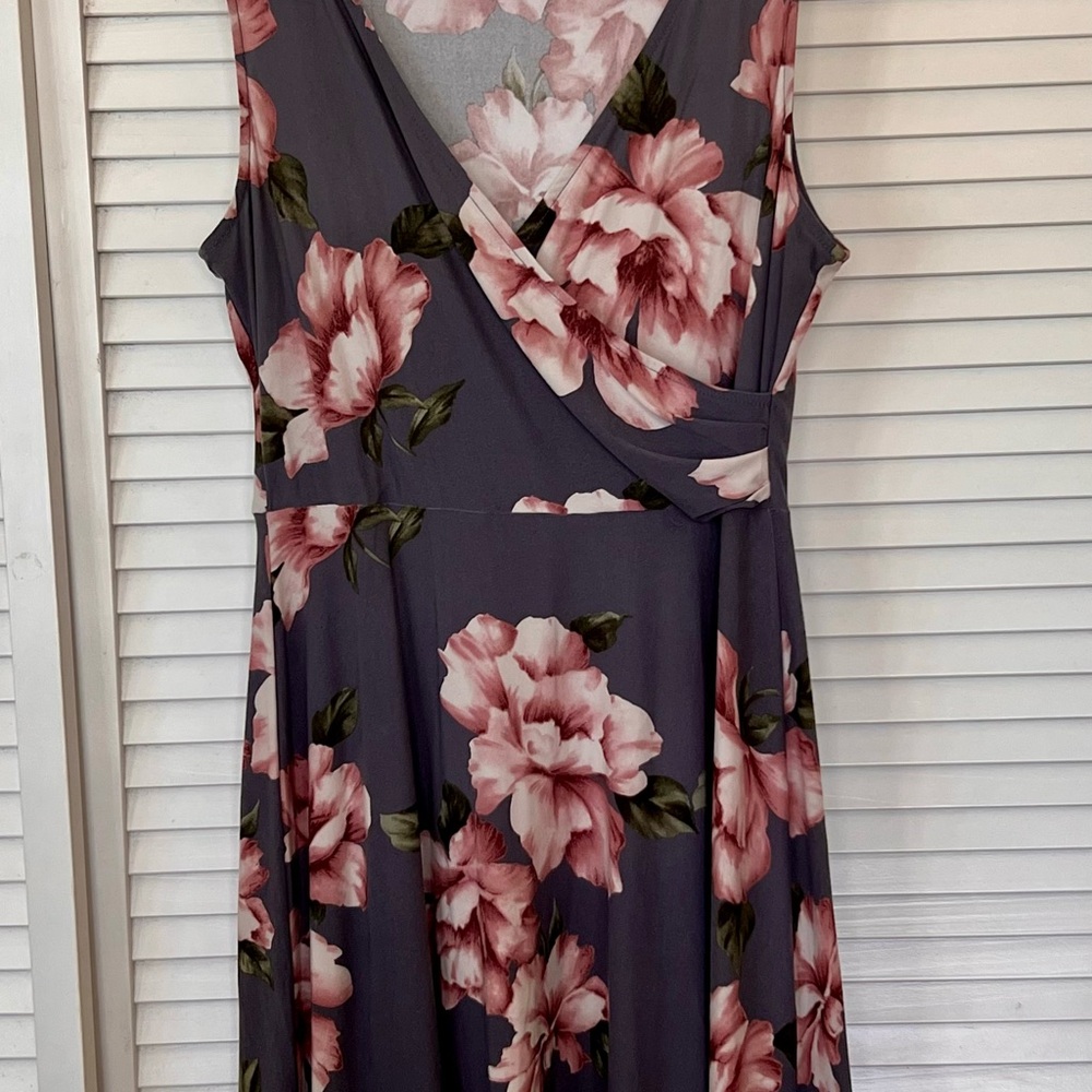 Kaileigh Pink Maxi Sundress V-Neck Sleeveless